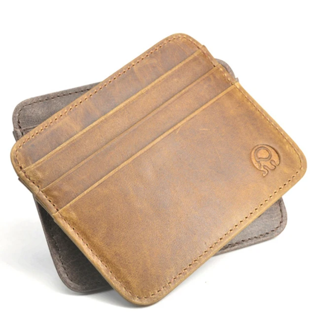 Théodore | Portefeuille fin en cuir véritable