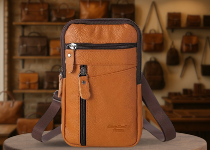 Philippe | Sac bandoulière vintage pour homme au design classique et fonctionnel