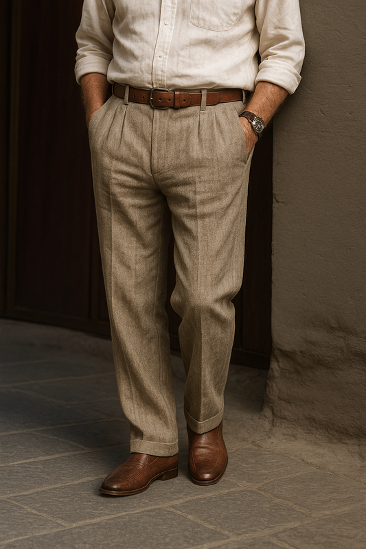 Léonard™ | Pantalon lin classique