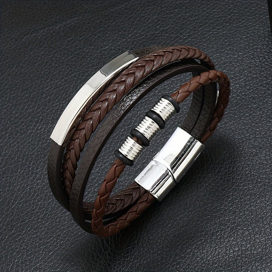 Chez Monsieur™ | Bracelet vintage en perles tissé à la main et à plusieurs couches