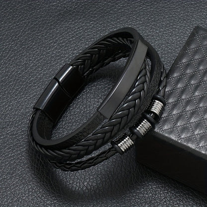 Chez Monsieur™ | Bracelet vintage en perles tissé à la main et à plusieurs couches