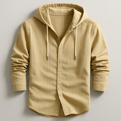 Chez Monsieur™ | Chemise de luxe à rayures avec capuche