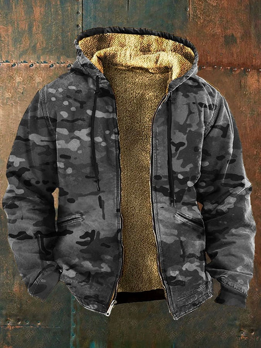 Antoine™ | Veste polaire rétro à imprimé camouflage