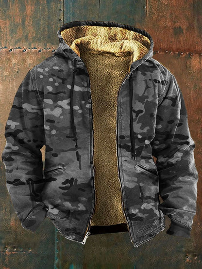 Antoine™ | Veste polaire rétro à imprimé camouflage