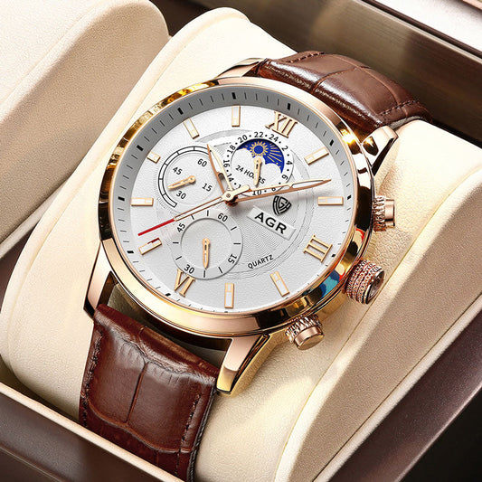 Lucien™ | Montre Quartz de Luxe en Cuir