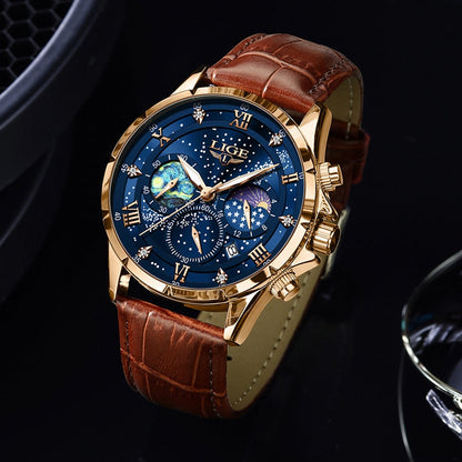 Julien™ | Montre Phase Lunaire Luxe