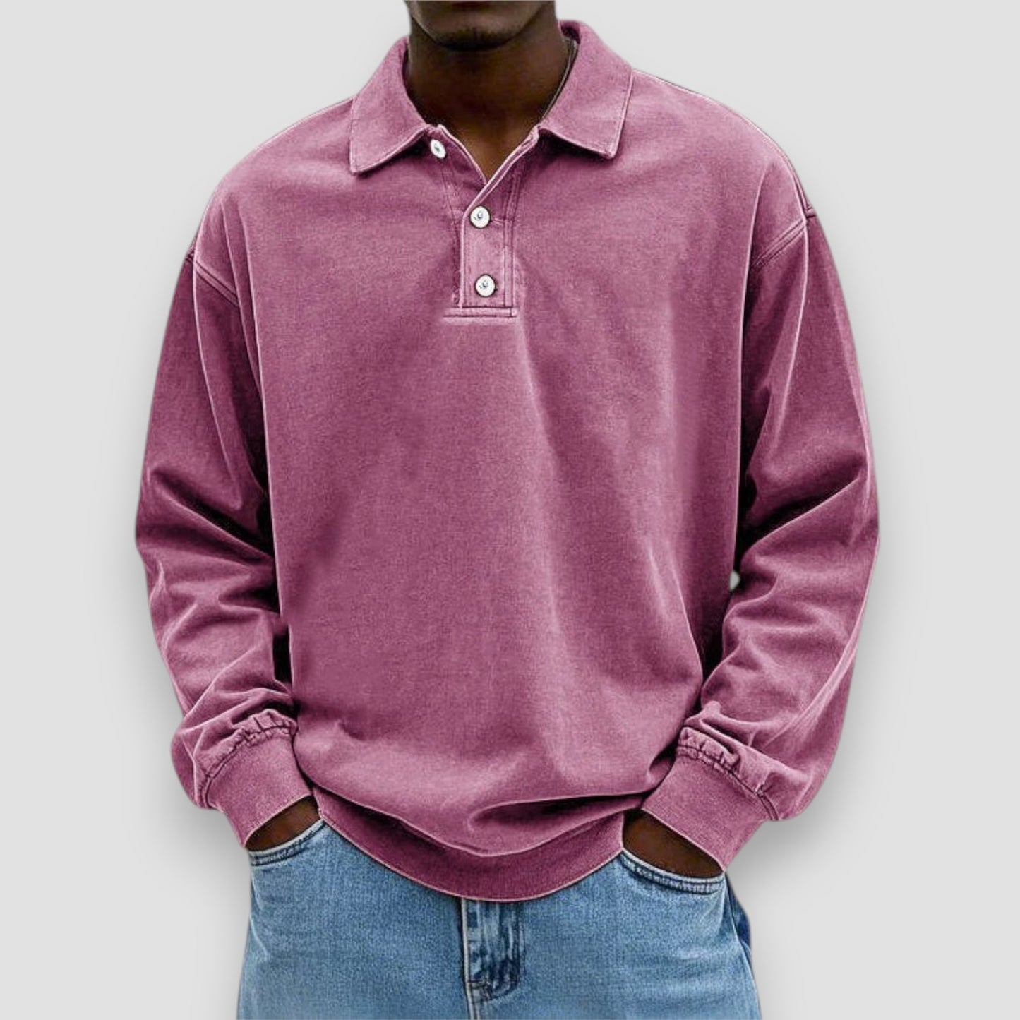 Vincent™ | Polo Élégant à Manches Longues en Coton