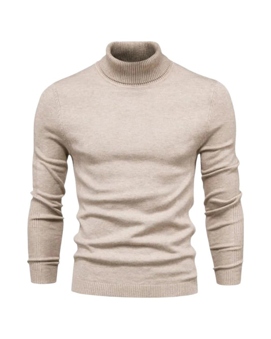 René™ | Pull Col Roulé en Laine Mérinos