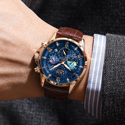 Julien™ | Montre Phase Lunaire Luxe