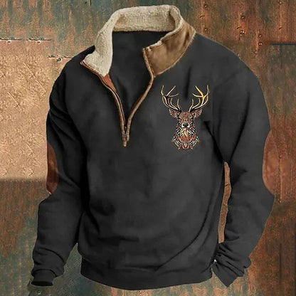 Michel™ | Pull avec détail de cerf