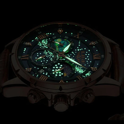 Julien™ | Montre Phase Lunaire Luxe